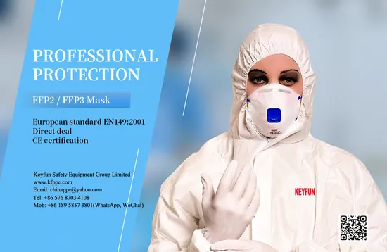 Blue FFP2 Face Mask En 149 with CE 1463 SGS