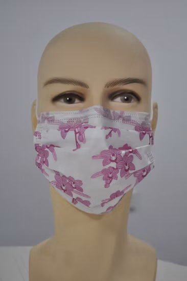 Cirúrgico/Tipo Iir/Médico/Protetor/Segurança/Máscara facial descartável não tecida de 3 camadas/4 camadas com orelha elástica